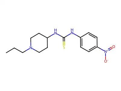 1-(4-Nitrophenyl)-3-(1-propylpiperidin-4-yl)thiourea structure