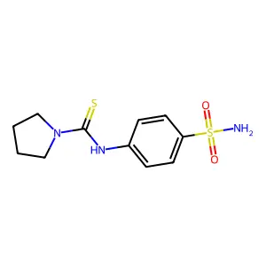 N-(4-sulfamoylphenyl)pyrrolidine-1-carbothioamide structure