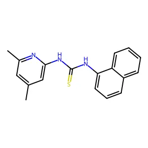 1-(4,6-Dimethylpyridin-2-yl)-3-naphthalen-1-ylthiourea structure
