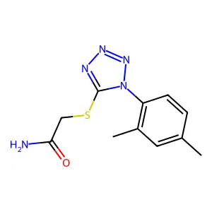 2-[1-(2,4-Dimethylphenyl)tetrazol-5-yl]sulfanylacetamide structure