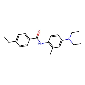 N-[4-(diethylamino)-2-methylphenyl]-4-ethylbenzamide structure