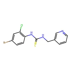 1-(4-Bromo-2-chlorophenyl)-3-(pyridin-3-ylmethyl)thiourea structure