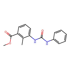 Methyl 2-methyl-3-[(phenylcarbamoyl)amino]benzoate structure