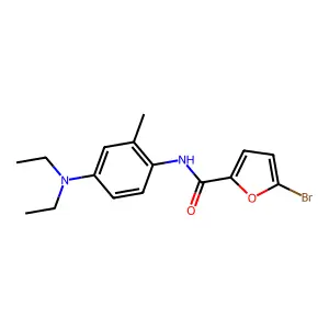 5-bromo-N-[4-(diethylamino)-2-methylphenyl]furan-2-carboxamide structure