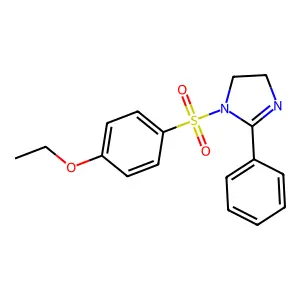 1-[(4-ethoxyphenyl)sulfonyl]-2-phenyl-4,5-dihydro-1H-imidazole structure