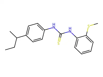 1-(4-Butan-2-ylphenyl)-3-(2-methylsulfanylphenyl)thiourea structure