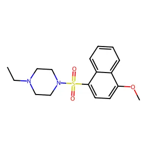 1-Ethyl-4-(4-methoxynaphthalen-1-yl)sulfonylpiperazine structure