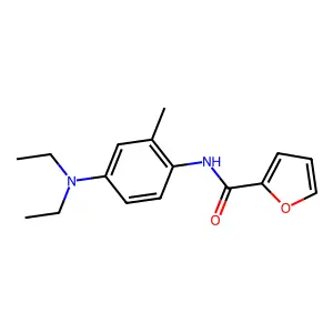 N-[4-(diethylamino)-2-methylphenyl]-2-furamide structure