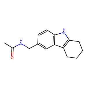 N-((2,3,4,9-tetrahydro-1H-carbazol-6-yl)methyl)acetamide structure
