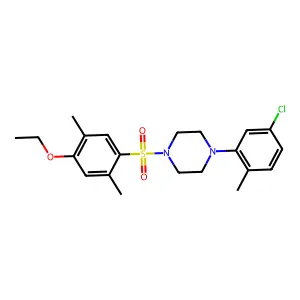 1-(5-Chloro-2-methylphenyl)-4-(4-ethoxy-2,5-dimethylbenzenesulfonyl)piperazine structure