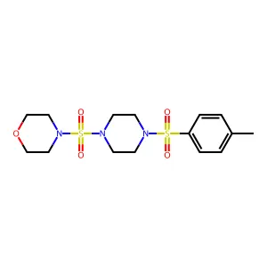4-[4-(Toluene-4-sulfonyl)-piperazine-1-sulfonyl]-morpholine structure