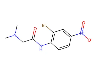 N-(2-bromo-4-nitrophenyl)-2-(dimethylamino)acetamide structure