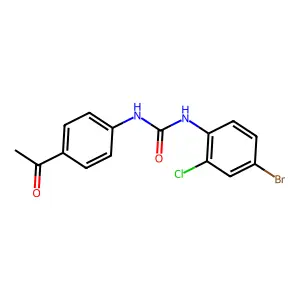 1-(4-Acetylphenyl)-3-(4-bromo-2-chlorophenyl)urea structure