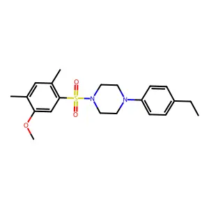 1-(4-Ethylphenyl)-4-(5-methoxy-2,4-dimethylbenzenesulfonyl)piperazine structure