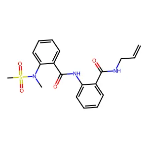 N-{2-[(allylamino)carbonyl]phenyl}-2-[methyl(methylsulfonyl)amino]benzamide structure
