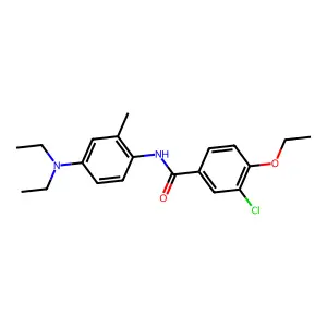 3-chloro-N-[4-(diethylamino)-2-methylphenyl]-4-ethoxybenzamide structure