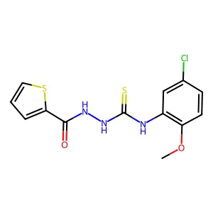 1-(5-Chloro-2-methoxyphenyl)-3-(thiophene-2-carbonylamino)thiourea structure