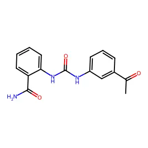 2-[(3-Acetylphenyl)carbamoylamino]benzamide structure
