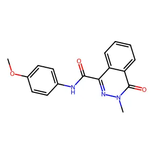 N-(4-methoxyphenyl)-3-methyl-4-oxophthalazine-1-carboxamide structure