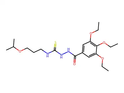 1-(3-Propan-2-yloxypropyl)-3-[(3,4,5-triethoxybenzoyl)amino]thiourea structure