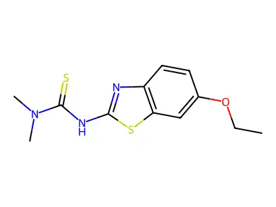 3-(6-Ethoxy-1,3-benzothiazol-2-yl)-1,1-dimethylthiourea structure