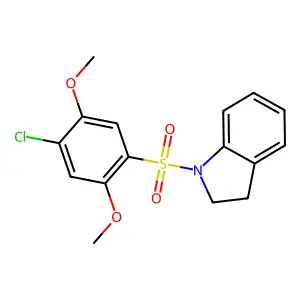 1-[(4-Chloro-2,5-dimethoxyphenyl)sulfonyl]indoline structure