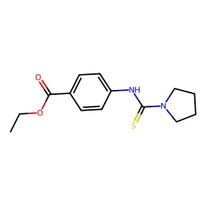 Ethyl 4-[(pyrrolidinylthioxomethyl)amino]benzoate structure