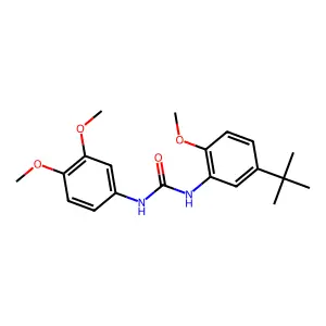 1-(5-Tert-butyl-2-methoxyphenyl)-3-(3,4-dimethoxyphenyl)urea structure