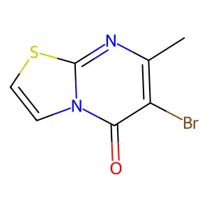 5H-Thiazolo[3,2-a]pyrimidin-5-one, 6-bromo-7-methyl- structure