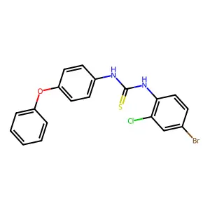 1-(4-Bromo-2-chlorophenyl)-3-(4-phenoxyphenyl)thiourea structure