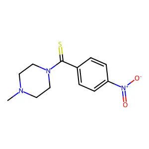 (4-Methylpiperazin-1-yl)(4-nitrophenyl)methanethione structure