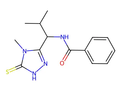 N-[(S)-1-(5-Mercapto-4-methyl-4H-[1,2,4]triazol-3-yl)-2-methyl-propyl]-benzamide structure