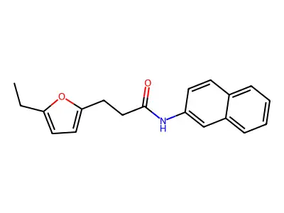 3-(5-ethylfuran-2-yl)-N-(naphthalen-2-yl)propanamide structure