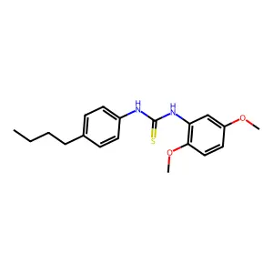 1-(4-Butylphenyl)-3-(2,5-dimethoxyphenyl)thiourea structure