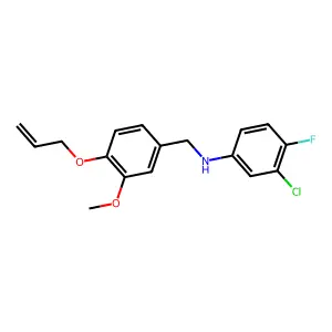 N-[4-(allyloxy)-3-methoxybenzyl]-N-(3-chloro-4-fluorophenyl)amine structure