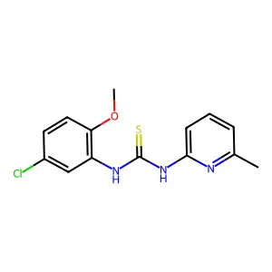 1-(5-Chloro-2-methoxyphenyl)-3-(6-methylpyridin-2-yl)thiourea structure
