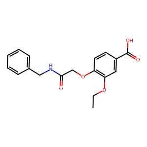 4-[2-(Benzylamino)-2-oxoethoxy]-3-ethoxybenzoic acid structure