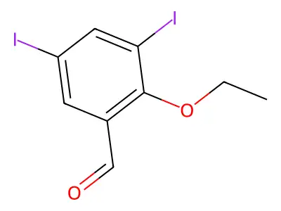 2-Ethoxy-3,5-diiodobenzaldehyde structure