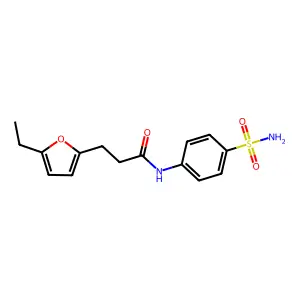 3-(5-ethylfuran-2-yl)-N-(4-sulfamoylphenyl)propanamide structure