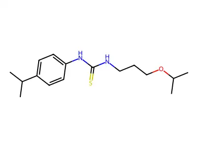 1-(3-Propan-2-yloxypropyl)-3-(4-propan-2-ylphenyl)thiourea structure