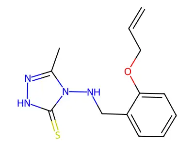 4-(2-Allyloxy-benzylamino)-5-methyl-4H-[1,2,4]triazole-3-thiol structure