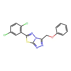 6-(2,5-Dichlorophenyl)-3-(phenoxymethyl)[1,2,4]triazolo[3,4-b][1,3,4]thiadiazole structure