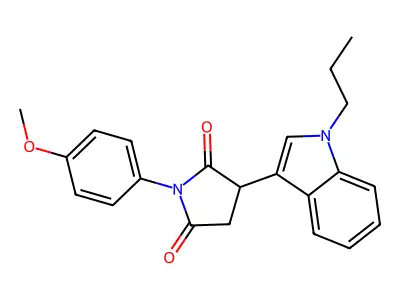1-(4-Methoxyphenyl)-3-(1-propylindol-3-yl)pyrrolidine-2,5-dione structure