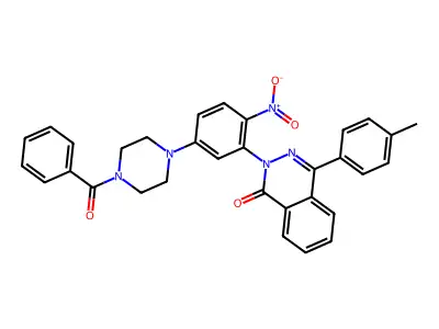 2-[5-(4-Benzoylpiperazin-1-yl)-2-nitrophenyl]-4-(4-methylphenyl)phthalazin-1-one structure