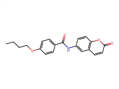 4-butoxy-N-(2-oxo-2H-chromen-6-yl)benzamide structure
