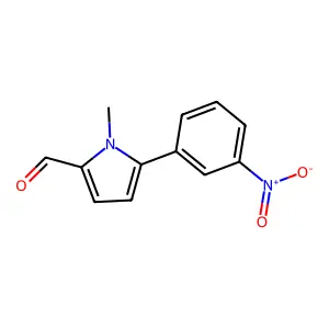 1-Methyl-5-(3-nitrophenyl)pyrrole-2-carbaldehyde structure