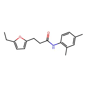 N-(2,4-dimethylphenyl)-3-(5-ethylfuran-2-yl)propanamide structure