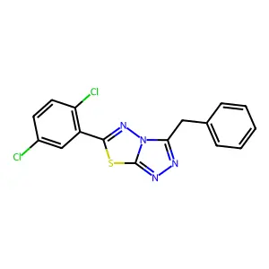3-Benzyl-6-(2,5-dichlorophenyl)[1,2,4]triazolo[3,4-b][1,3,4]thiadiazole structure