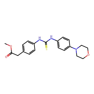 Methyl [4-({[4-(morpholin-4-yl)phenyl]carbamothioyl}amino)phenyl]acetate structure