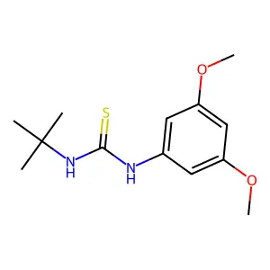 1-Tert-butyl-3-(3,5-dimethoxyphenyl)thiourea structure